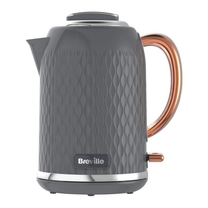 BREVILLE Curve VKT118 Jug Kettle Grey & Rose Gold Cdiscount