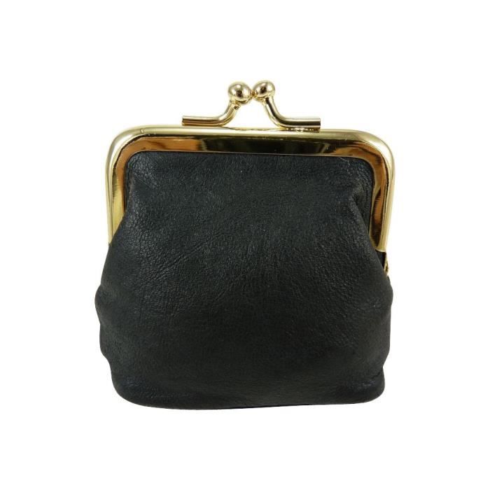 Accessoire Sac Compact Porte-Monnaie Tweed Fermoir Clic-Clac