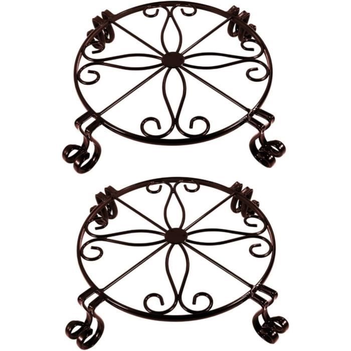 Support Réglable Pour Pots De Fleurs En Fer - Diamètre 20 à 32 Cm - Pour Balcon, Intérieur, Jardin - Design élégant
