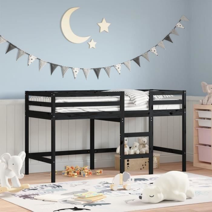 Lit Mezzanine Enfant/ado – Bois – Excellent état – 90x190 Ou 90x200 – Hauteur Max 1,70 M