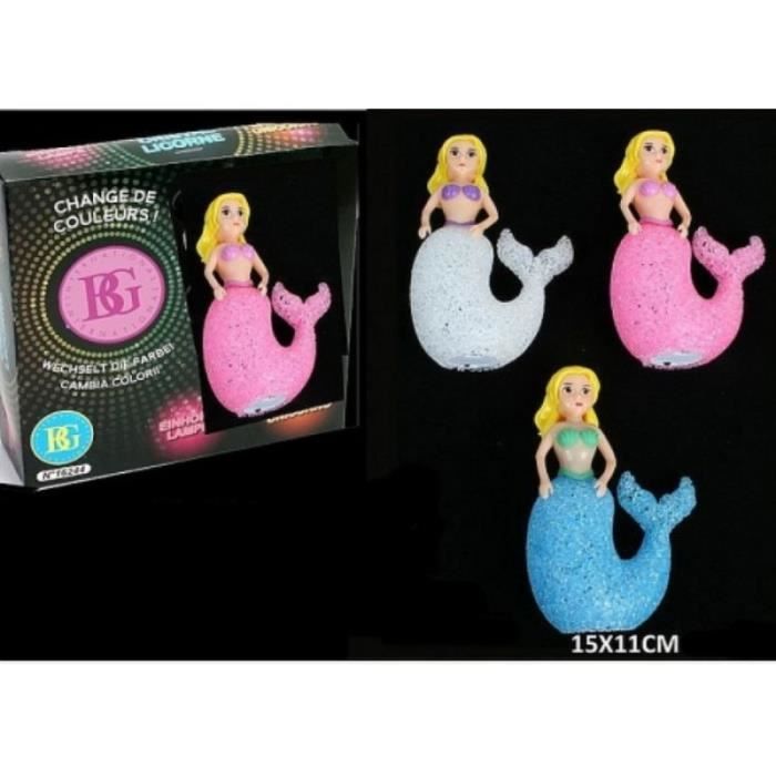 1 Veilleuse Sirene Lampe Cristal 15 X 11 Cm Enfant Decoration Chambre Cdiscount Puericulture Eveil Bebe
