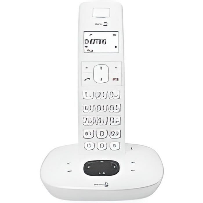 DORO Téléphone sans fil Comfort 1015 - Système de répondeur avec ID d'appelant - DECT - Blanc