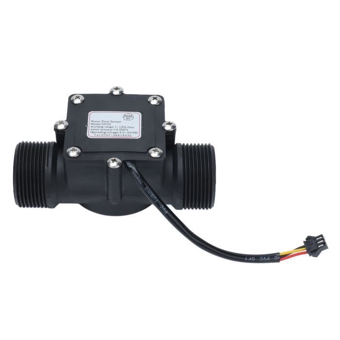 Capteur Débit D'Eau DN32 G1.65" - Débitmètre Hall 1-120L/min Haute Précision