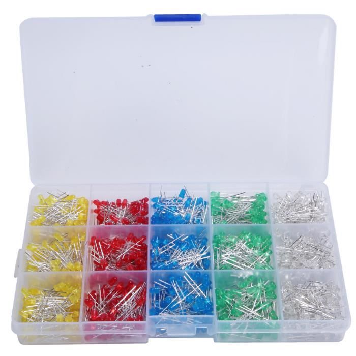 100 LEDs Infrarouges 850nm 5mm - Pour Projets électroniques, Capteurs, Dispositifs Infrarouges