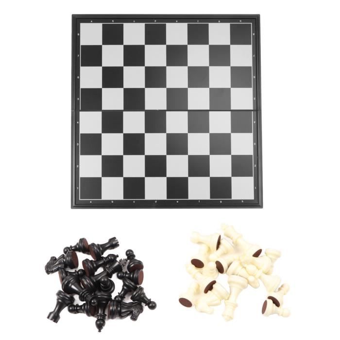 Jeu D'échecs 3 En 1 Pliable Et éducatif En Bois Magnétique Pour Enfants