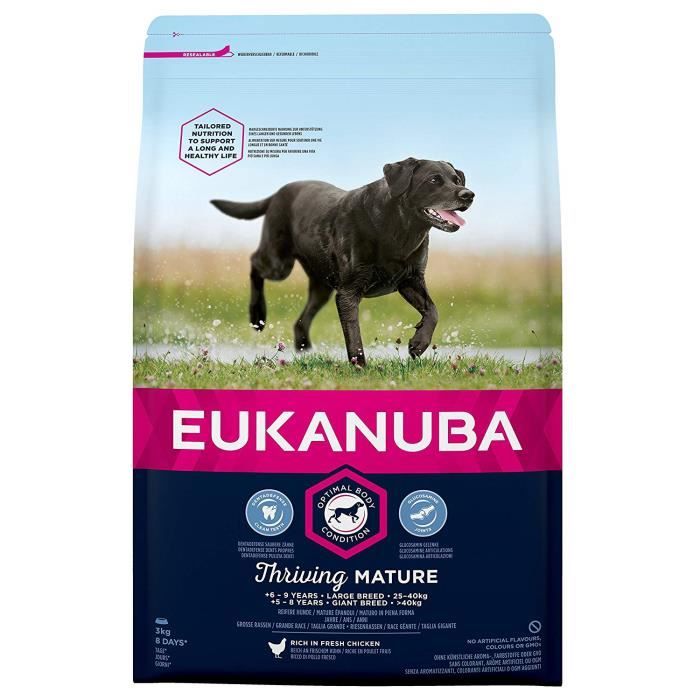 Meilleurs prix pour Eukanuba  Croquette pour Chien Senior Grande 3 kg - 81375194