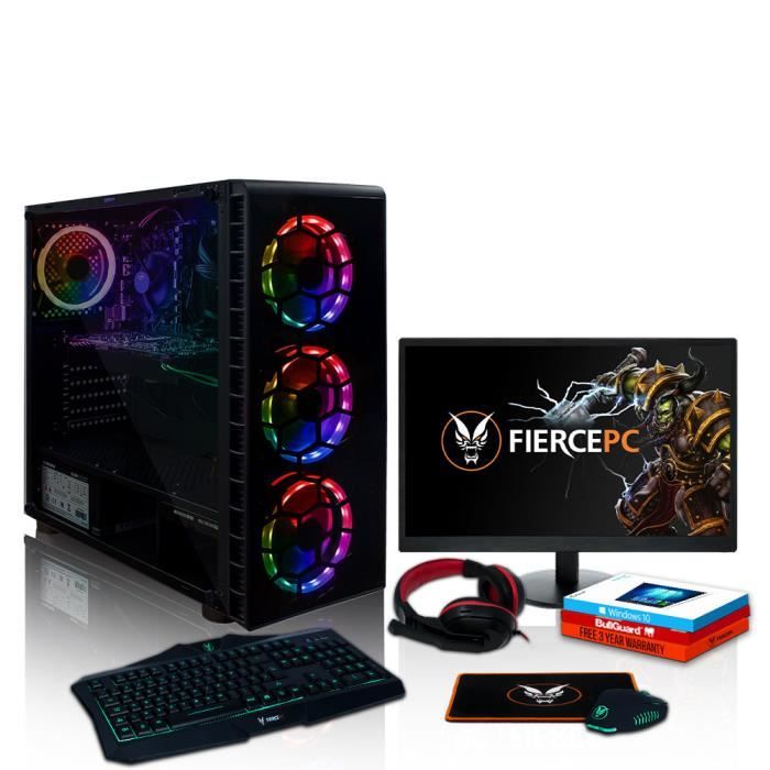 Fierce Apache Pc Gamer De Bureau Intel Core I7 8700 6x4 6ghz Cpu 16go Ram Gtx 1660 6go 240go Ssd 1to Hdd Cdiscount Informatique