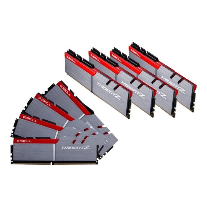 Achat Memoire PC GSKILL RAM PC4-25600 / DDR4 3200 Mhz F4-3200C15Q2-128GTZ - DDR4 Enhanced Performance Series - Trident Z pas cher