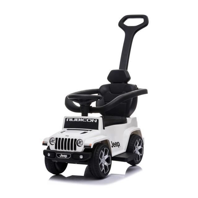 Porteur Pousseur Voiture Jeep Rubicon Blanche Trotteur Voiture a Pousser pour Bebe Garcon ou Fille Vehicule Jouet Enfant Cdiscount Jeux Jouets