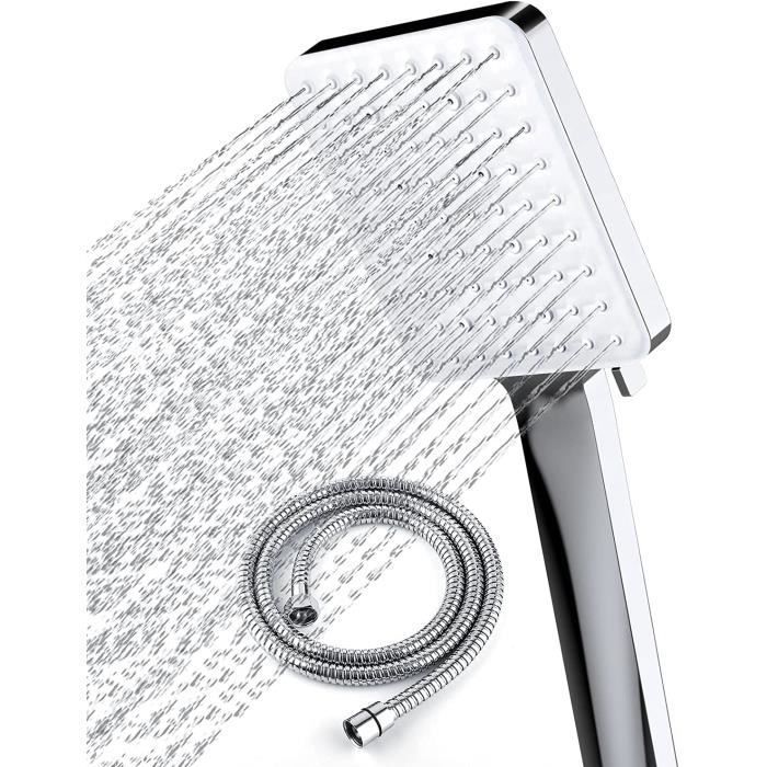 Pomme de douche à main avec tuyau de 1,5 m Chrome - pomme de douche à