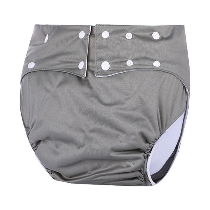 Culotte Couche Imperméable Réutilisable Adulte - Protection Anti-fuite Pour Incontinence - Homme Et Femme - Réglable