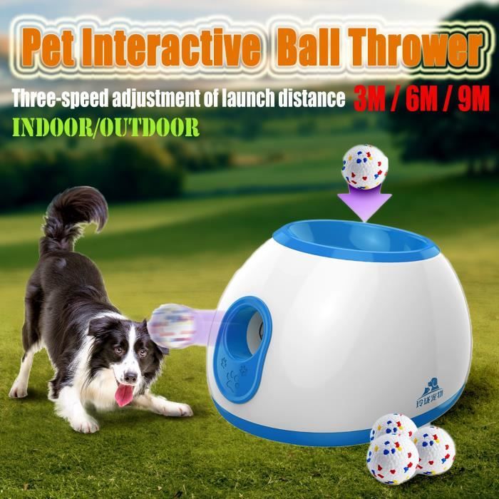 Meilleurs prix pour JOUET Balle à lanceur automatique pour chien jouet interactif électrique trois balles de Tennis en cadeau nouveau modèle