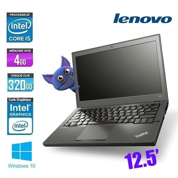 Top achat PC Portable LENOVO THINKPAD X240 CORE I5 pas cher