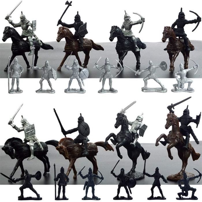 Ancien Soldat Prussien à Cheval – Figurine En Bois Peint – Époque Napoléon III (1880)