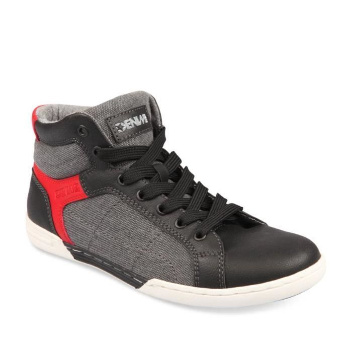 Baskets NOIR DENIM SIDE JUNIOR Enfants Chaussea Noir Cdiscount Chaussures