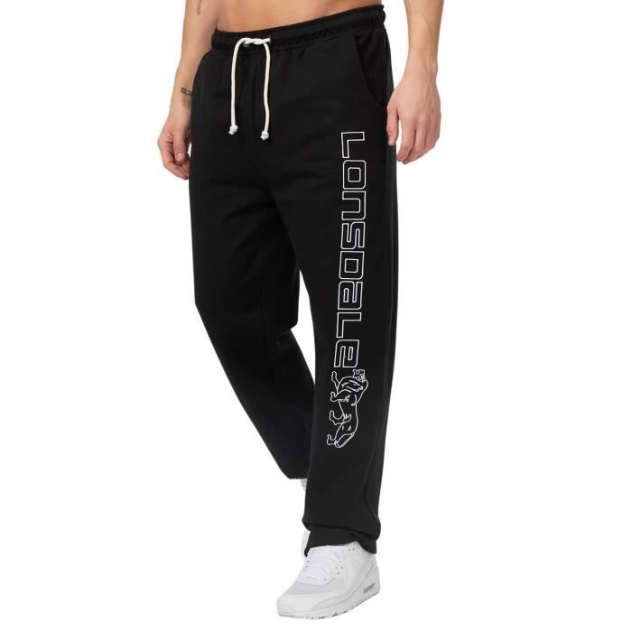 Pantalon de jogging - Lonsdale - Stonesfield - 100% coton - Noir - 4XL