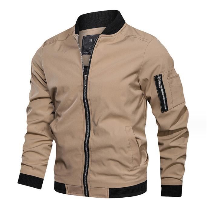 Veste Baseball Homme KEFITEVD - Légère, Coupe-vent, Poches Zippées - Printemps/Été