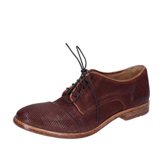 derbies marron femme