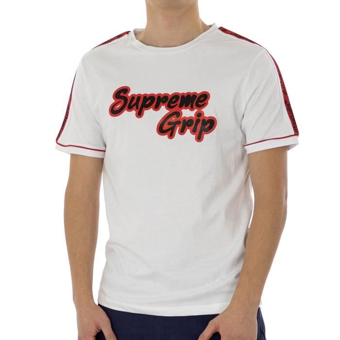 Supreme Grip T-Shirt Homme Blanc Blanc 