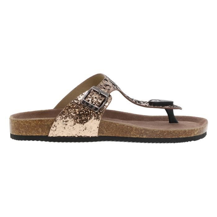 Mules femme Les femme Les Petites Bombes Tania en cuir noir à sans
