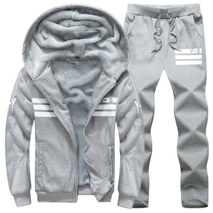 Ensemble De Survêtement Femme En Molleton - Confortable, élégant, Idéal Pour Le Sport, Le Running Et Le Quotidien - Grandes Tailles Disponibles