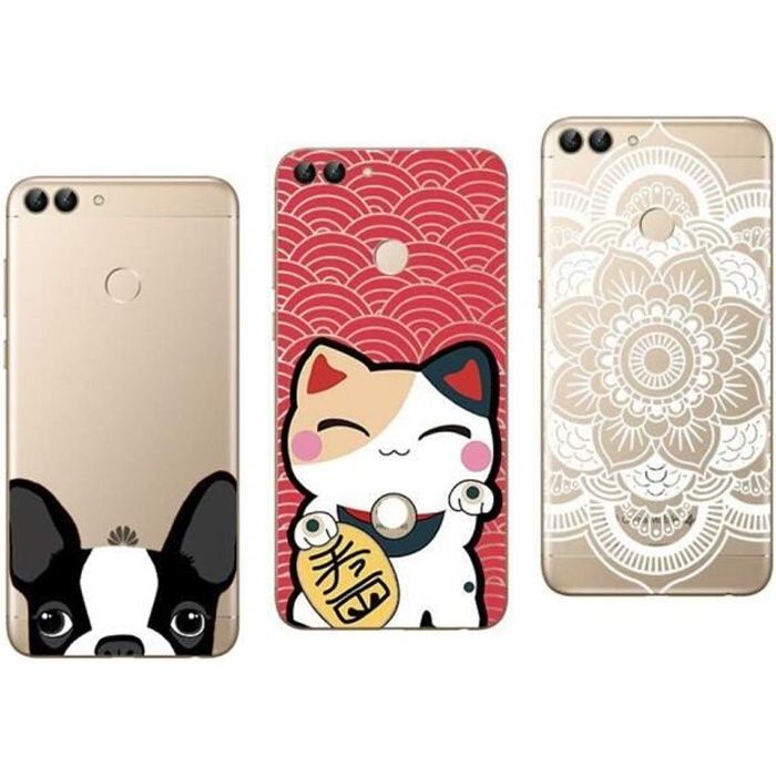 Pack de 3 Coques souples transparentes et résistantes anti