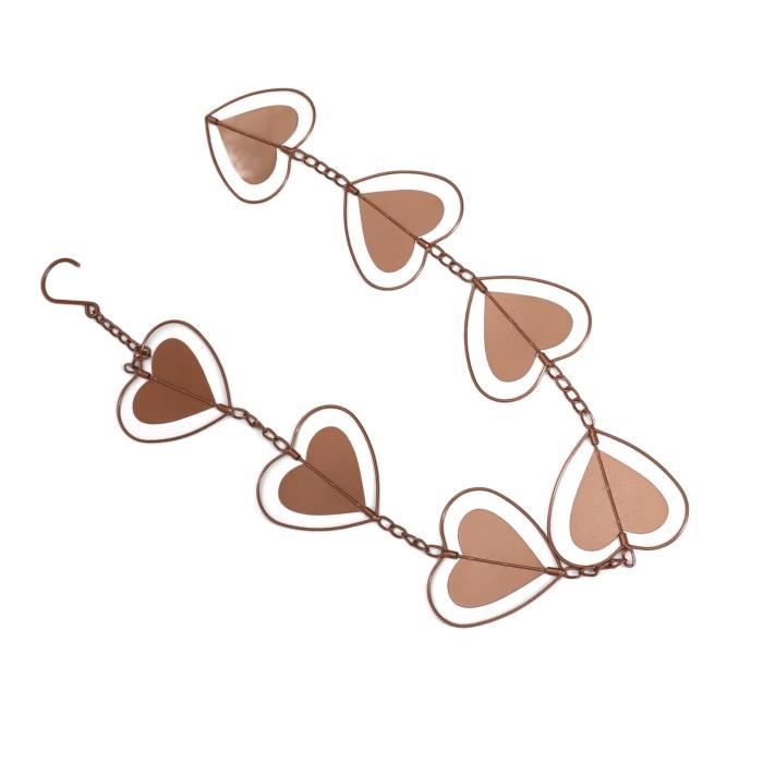 Chaîne De Pluie Décorative En Métal Pour Gouttière - 108 Cm - Effet Cascade Avec Clochettes - Idée Cadeau Jardin