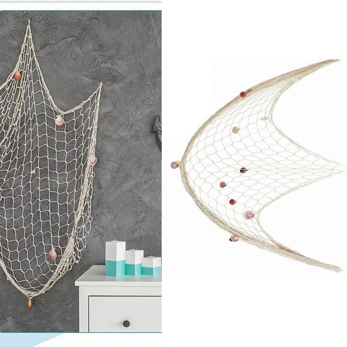 Créel De Pêche Tissé Décoratif – Avec Loquet à Poisson, Fabrication Chinoise