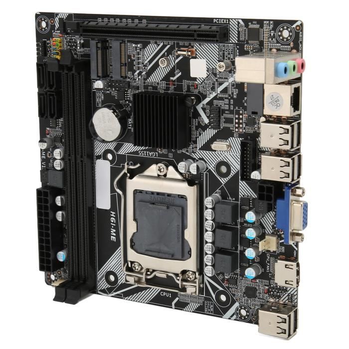 Carte M re Mini ITX QQMORA LGA 1155 DDR3 10 USB 2 0 WiFi M 2 
