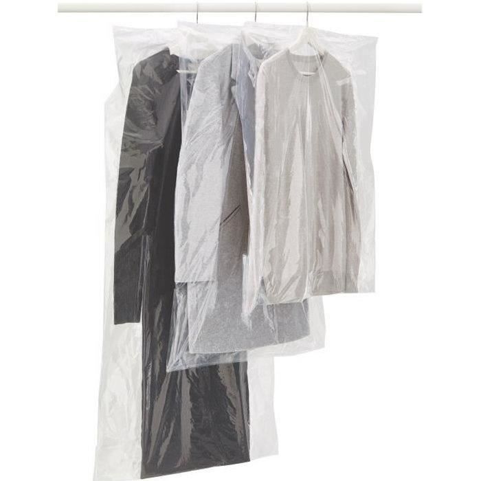 RAYEN - Housse de vêtements x3 65x150cm transparent 6047