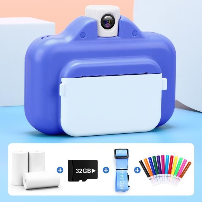Appareil photo pour enfants, impression instantanée, wi fi, imprimante thermique sans fil