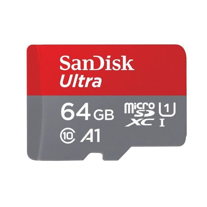 Lot de 3 Carte Mémoire Micro SDXC SanDisk Ultra 64g Vitesse de Lecture Allant jusqu'à 140MB/ Classe 10 U1 A1 TF Carte - vue 5