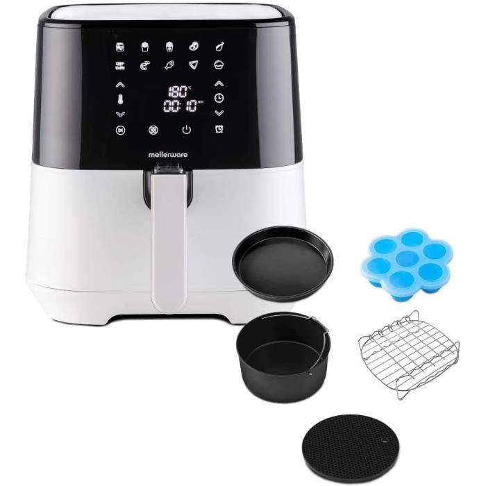 Proscenic T22 Friteuse airfryer sans huile 1500W avec 11 programmes,Écran LED, 5L- noir