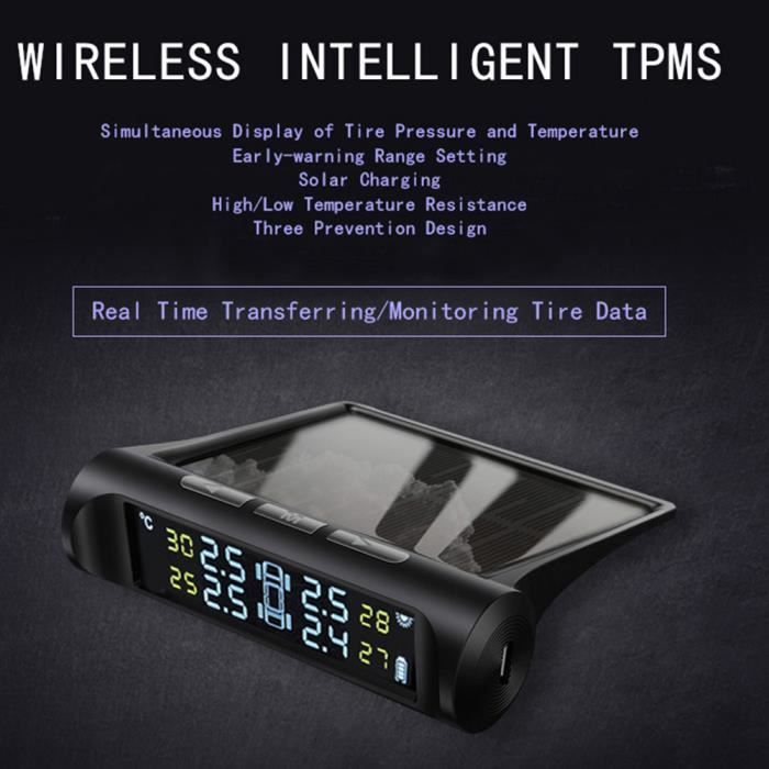 Moto TPMS Système de Surveillance de Pression Des Pneus Avertissement Jauge