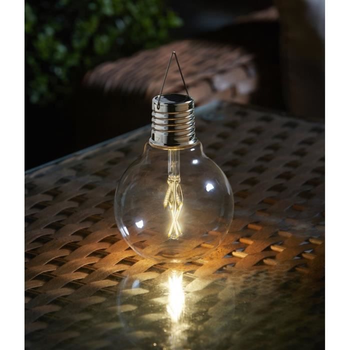 Lampe solaire - SMART SOLAR - Eureka - Vintage - 20 cm - LED blanc chaud - Autonome Lampe solaire - SMART SOLAR - Eureka - Vintage - 20 cm - LED blanc chaud - Autonome