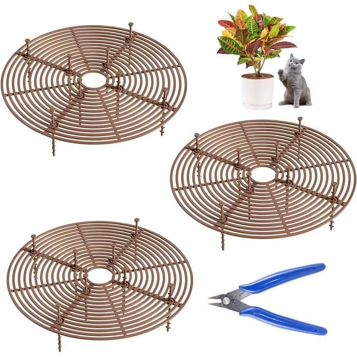 Protection De Sol Pour Pot De Plantes Avec Grille, Couverture De Pot De Fleur, Sécurité Pour Bébé, Souris, Jardin, Maison, Repousser Les Chats, 1 Pièce, N64