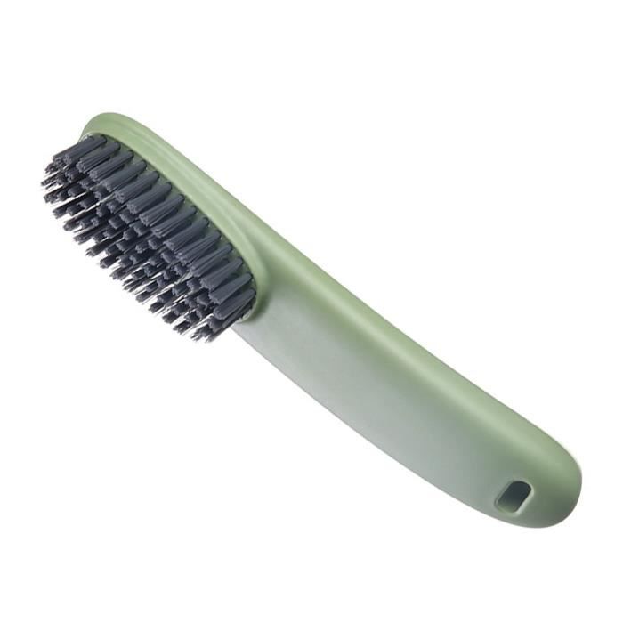Brosse à Récurer Souple Pour Chaussures Et Vêtements - Poignée Incurvée Ergonomique, Idéale Pour Baskets Et Bottes