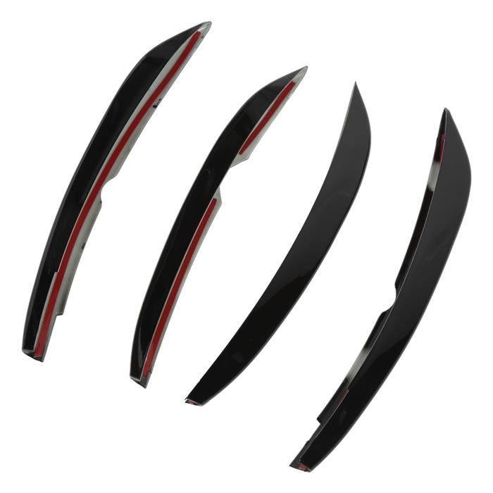 Tbest Grille De Couverture De Pare-chocs Avant 4 Pièces/ensemble Remplacement De Garniture De