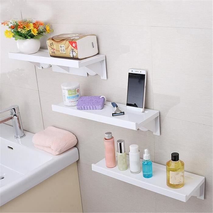 Etageres Murales Salle De Bain En Plastique Achat Vente Pas Cher