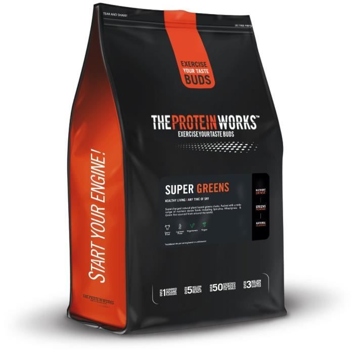 The Protein Works Super Greens Boisson Punch Tropical 500g