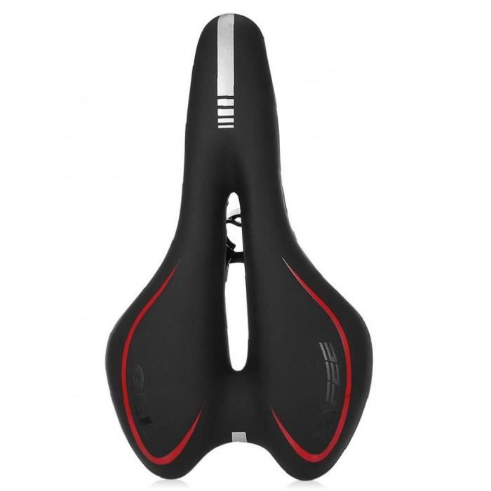 Selle de vélo large rembourrée, siège en mousse à mémoire de forme, haute densité, optique, croiseur d'exercice, vélos de montagne
