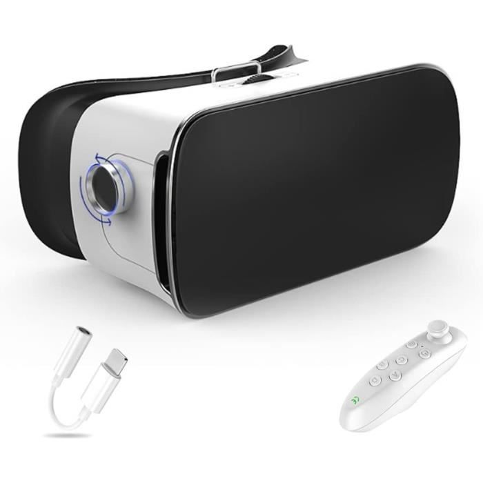 Retoo Casque VR Réalité Virtuelle 3D Avec Contrôleur Bluetooth - Compatible Smartphones Android
