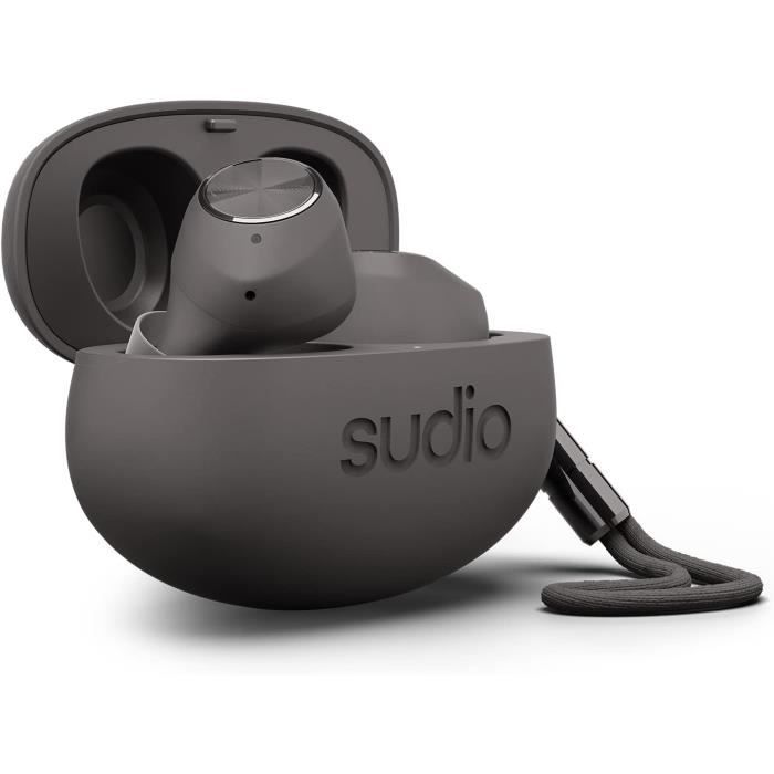 Écouteurs intra-auriculaires sans fil noirs - ANC, Bluetooth 5.3