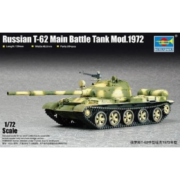 TRUMPETER - Maquette Char Russian T-62 Main Battle Tank Mod.1972 ...