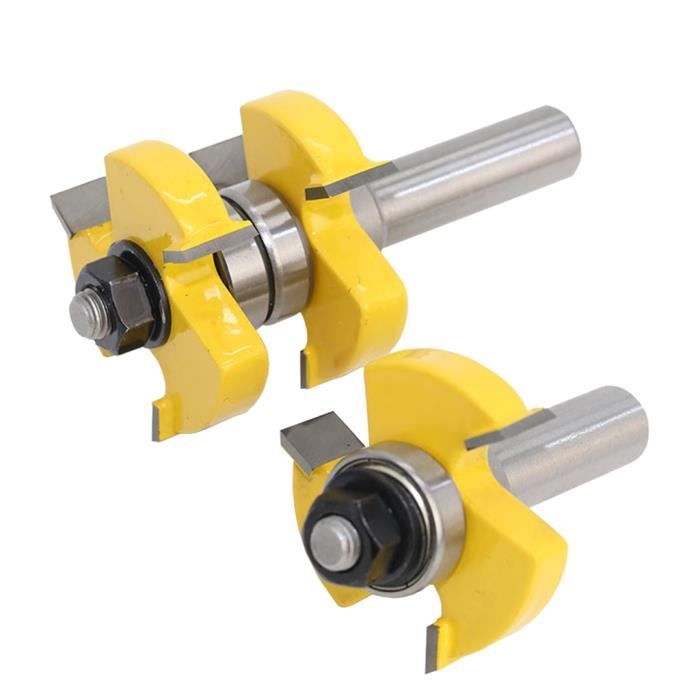 1/2'' Jeu De Mèches Tige Toupie Bit à Pointe Shank Coupeur Rail Router ...