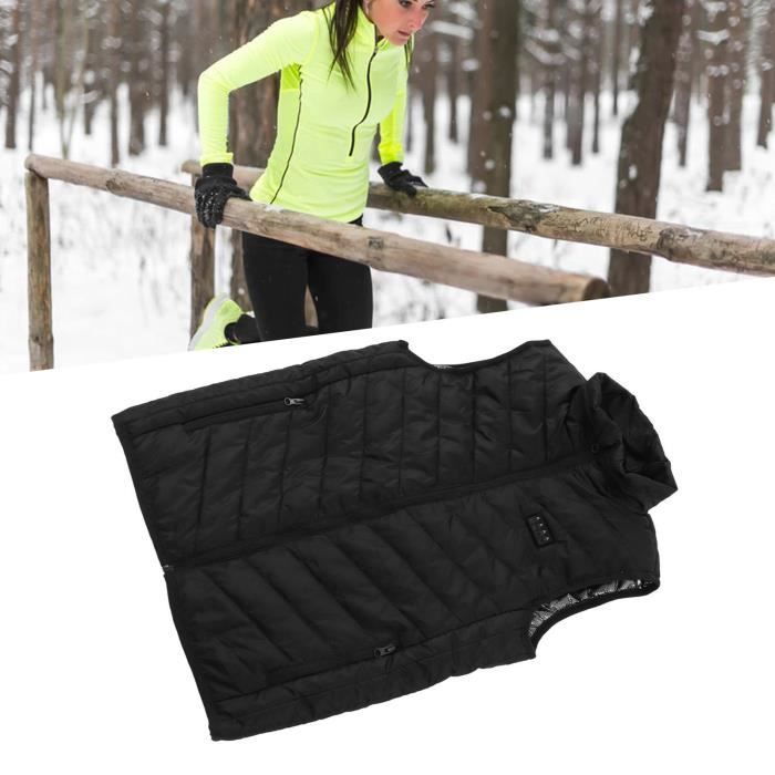 Gilet Chauffant électrique USB - 5 Zones Chauffantes, 3 Niveaux De Température - Homme - Taille XXL - 4