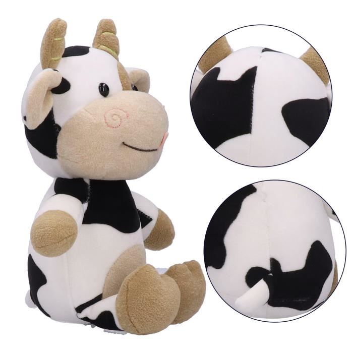 Peluche Vache Mignonne – 30 Cm – Doudou Doux – Rembourrage Coton PP – Idée Cadeau - 10