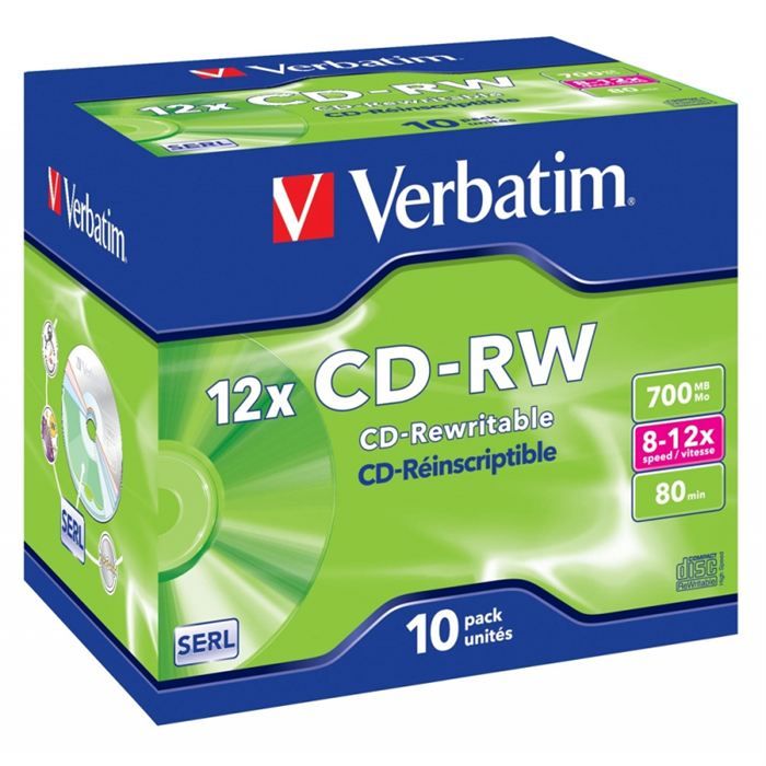 CD RW DataLifePlus 80 min x 10 - vue 2