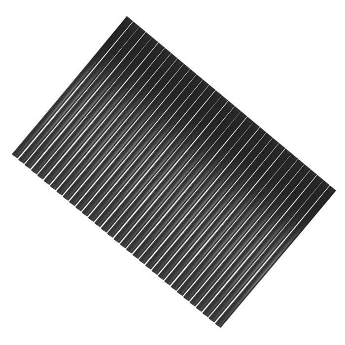 Kit De Bandes De Revêtement Pour Piscine Hors Sol - 61 Cm En Polyéthylène Noir, Avec Barres De Verrouillage, Pour Piscine Ronde Ou Ovale