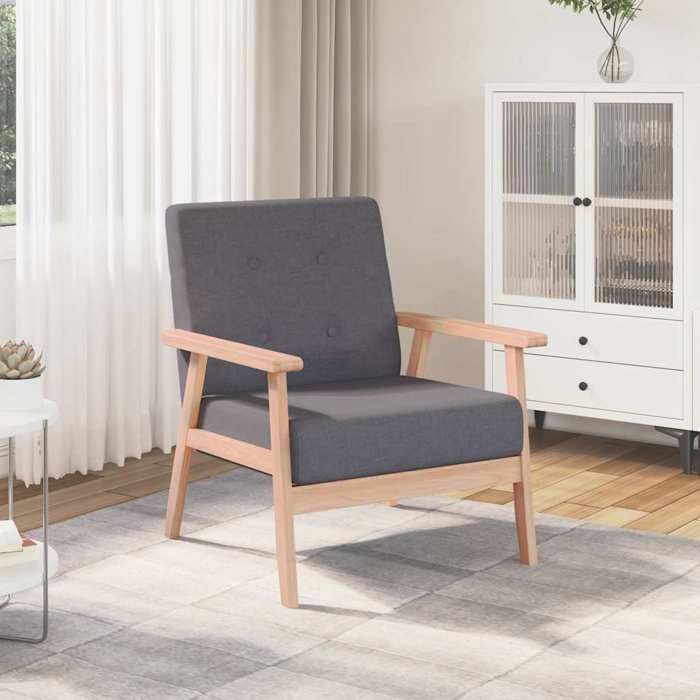 vidaXL Fauteuil Canapé Simple de Salon Siège de Salle de Séjour Meuble de Salon Chambre à Coucher Bureau Maison Intérieur 244651